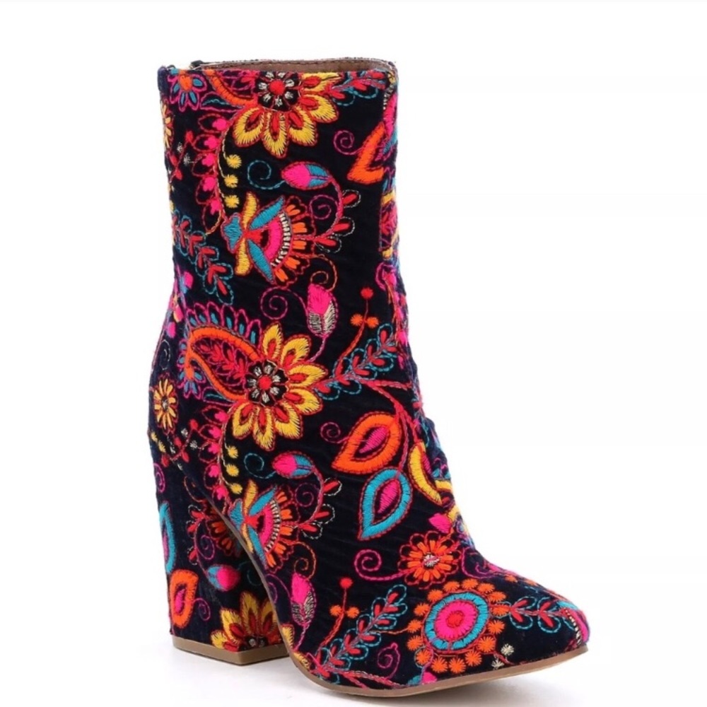 Naughty monkey embroidered boots